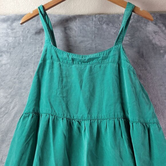 The Drop Womens Green Maxi Dress XL Tencel Adjustable Strap Tiered Flowy Summer - Picture 4 of 11